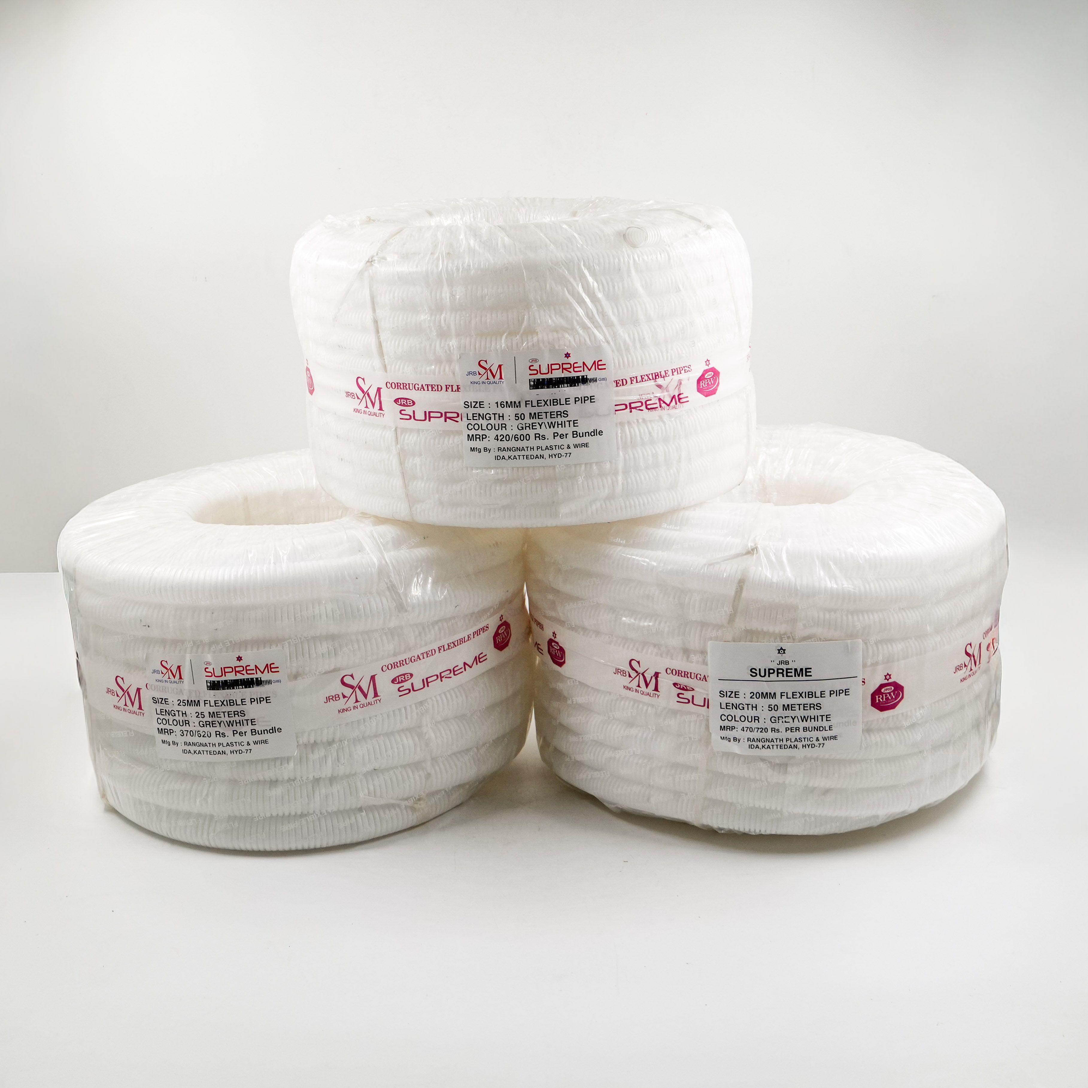 JRB Suppreme - Flexible Pipe 40Mm White